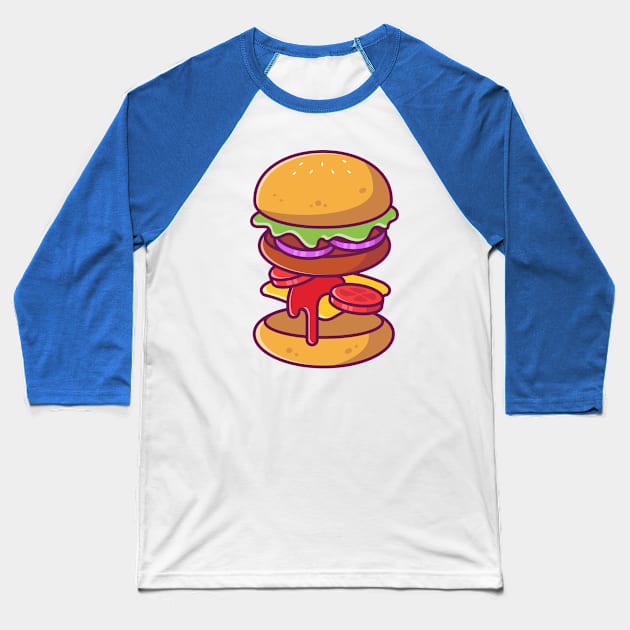 Burger Ingredients Baseball T-Shirt by Catalyst Labs